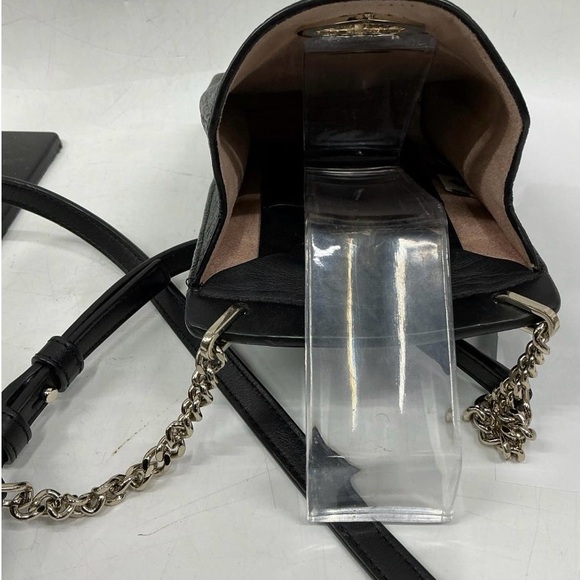 Kate Spade, Black Leather Crossbody Bag, gold toned hardware - Picture 2 of 4